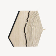 Huldra Hexagon Boomstam - Wandtegel - 21X24Cm