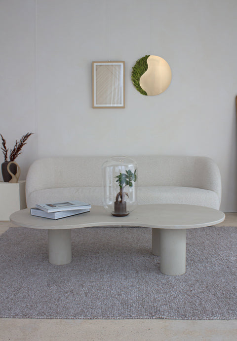 Spiegel Goudkleurig Met Rendiermos - 50X50Cm