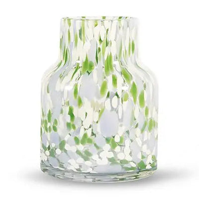 Vaas 'Meggy' Groen/Wit/Paars H19 D15,5 Cm